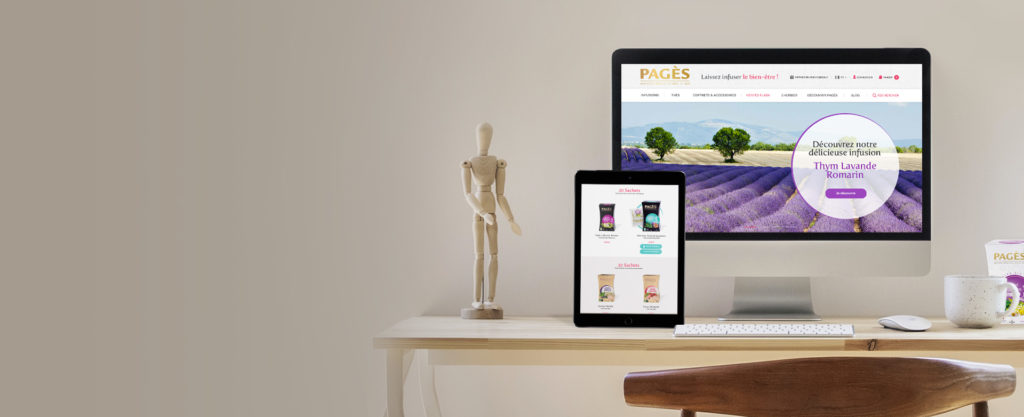 Développement du site e-commerce de la marque Pagès