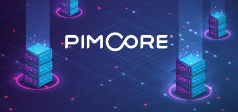 logo Pimcore dans univers numérique