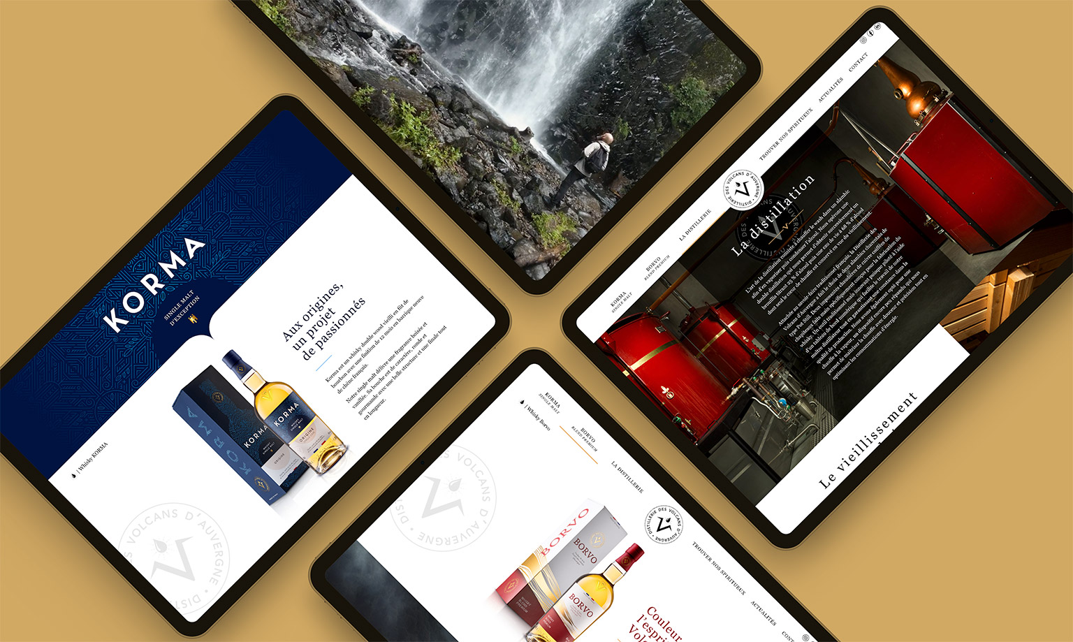 site web Distillerie des Volcans d'Auvergne